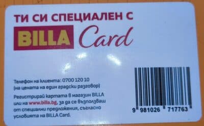 BILLA Card